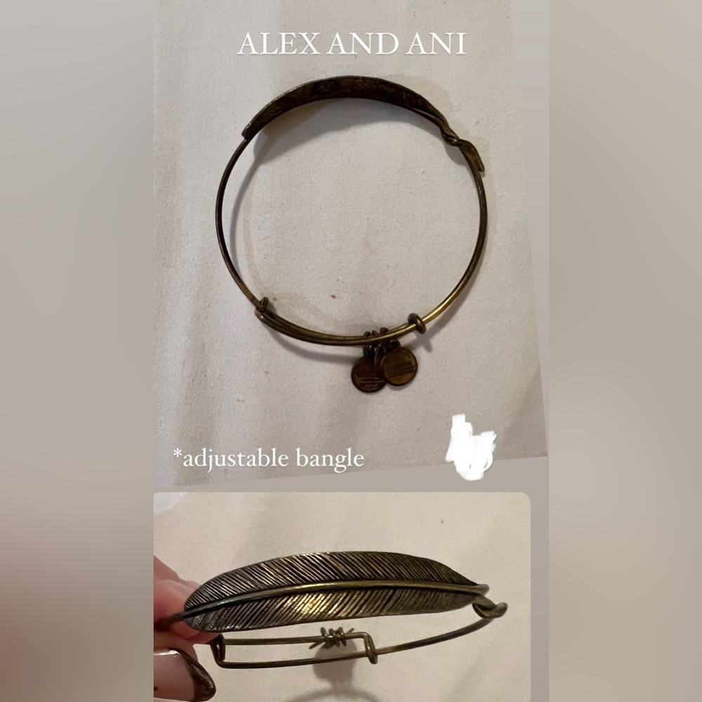 Alex & Ani feather bangle
